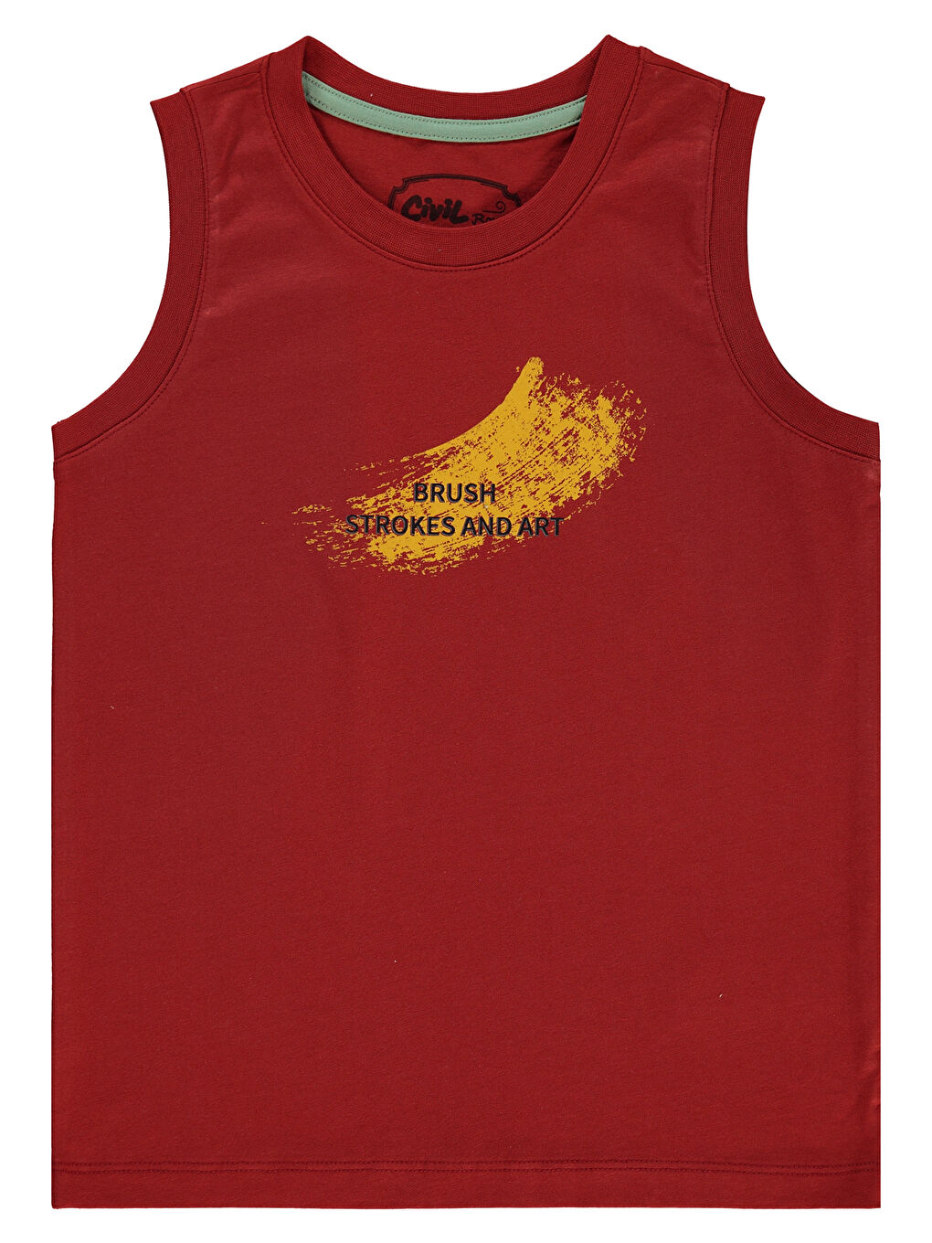 Turuncu Boys Erkek Çocuk Tişört 10-13 Yaş Koyu Bakır