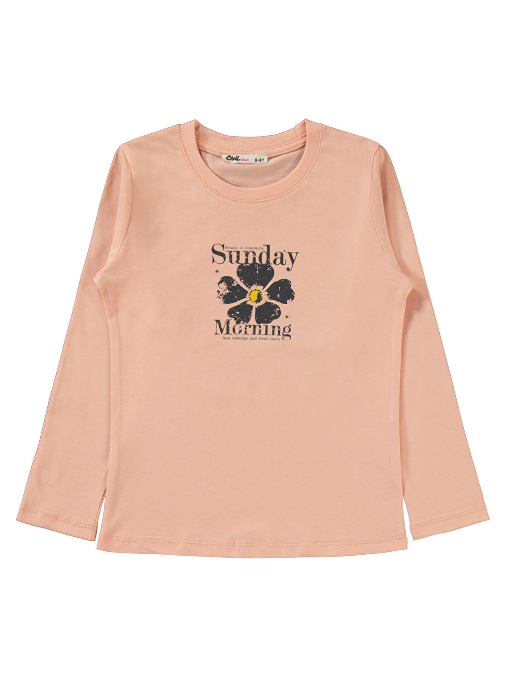 Girls Kız Çocuk 2'li Sweatshirt 5-13 Yaş Antrasit-2