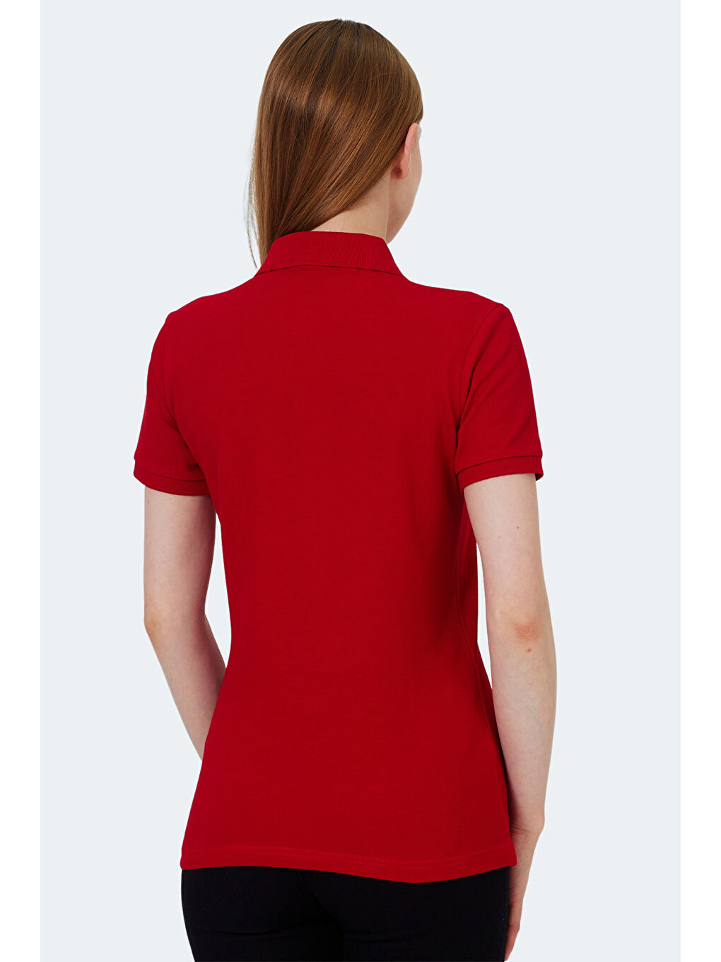 VERA I Kadın Polo Yaka Kırmızı Tişört-1