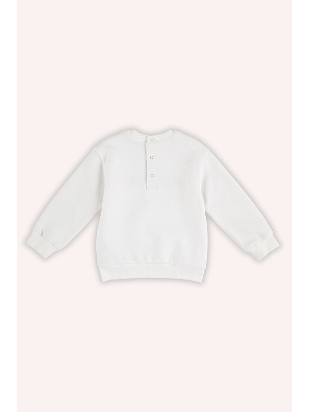Erkek Bebek Nakışlı Ekru Sweatshirt-1