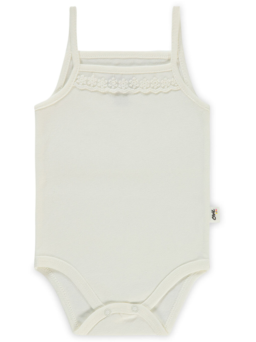 Baby Kız Bebek Çıtçıtlı Badi 2-3 Yaş Ekru