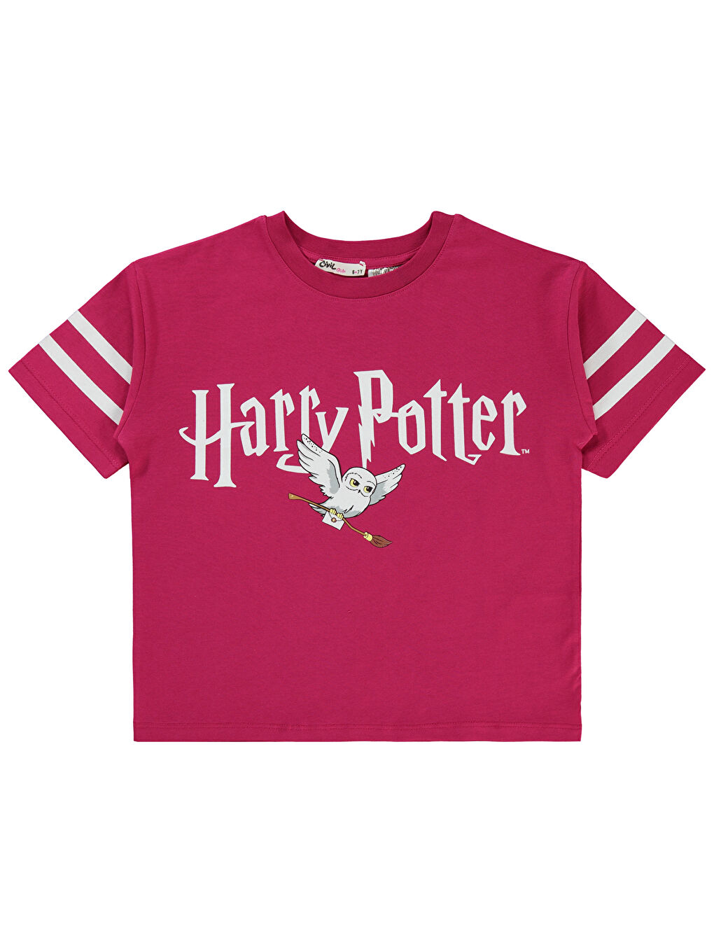 Harry Potter Kız Çocuk Tişört 6-9 Yaş Bordo