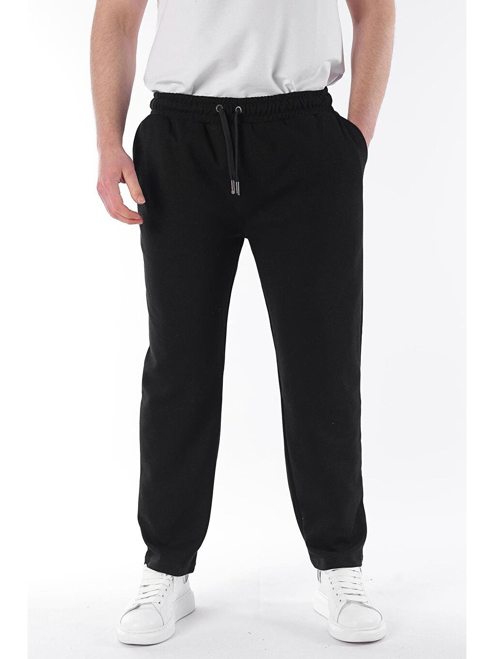 Siyah Beli Ayarlanabilir Eşofman Altı 6554-1