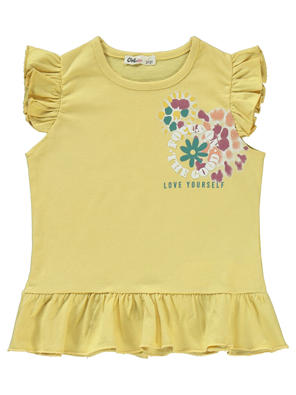 Kahverengi Girls Kız Çocuk Takım 2-5 Yaş Hardal-2