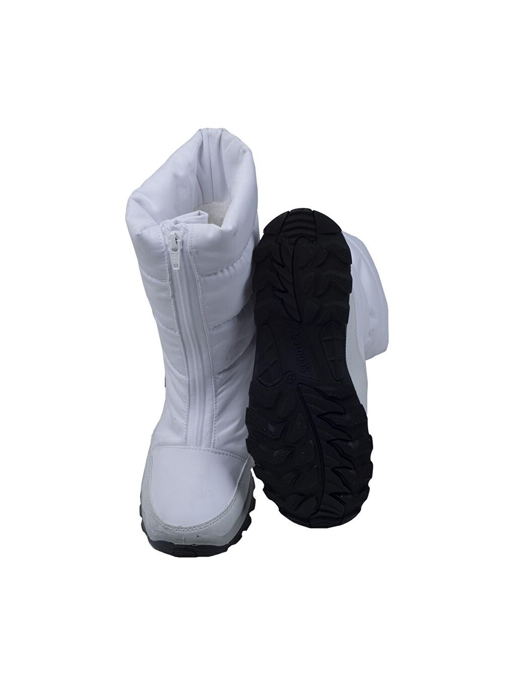 Beyaz Z5547 %100 Deri Asla Su Geçirmez Kadın Bot Ayakkabı-4