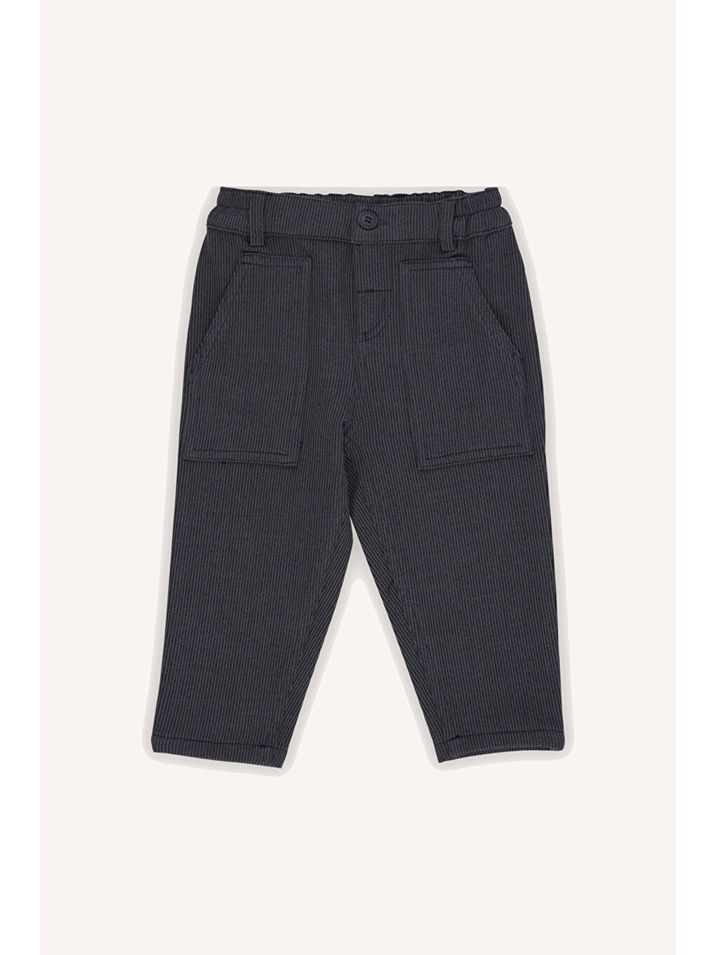 Erkek Bebek Düğmeli Lacivert Pantolon