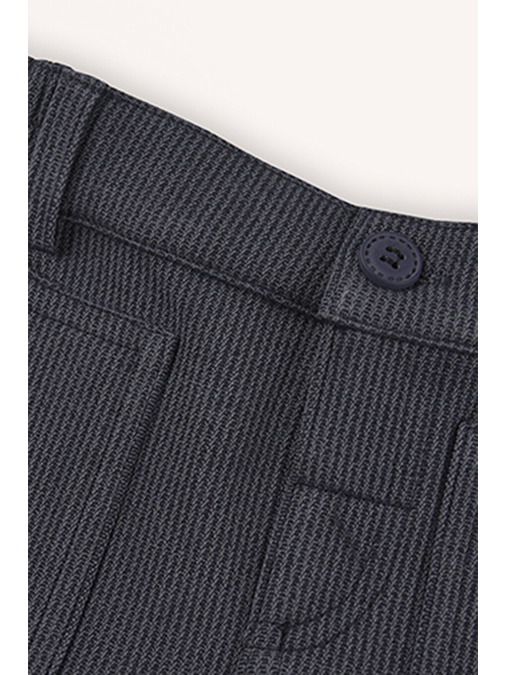 Erkek Bebek Düğmeli Lacivert Pantolon-2