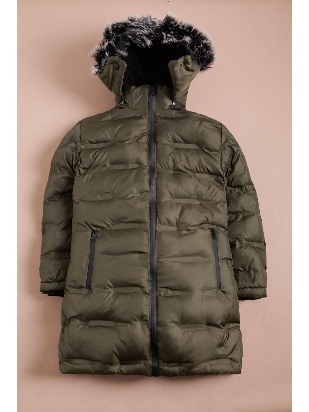 Kız Çocuk Şişme Mont Haki 15581