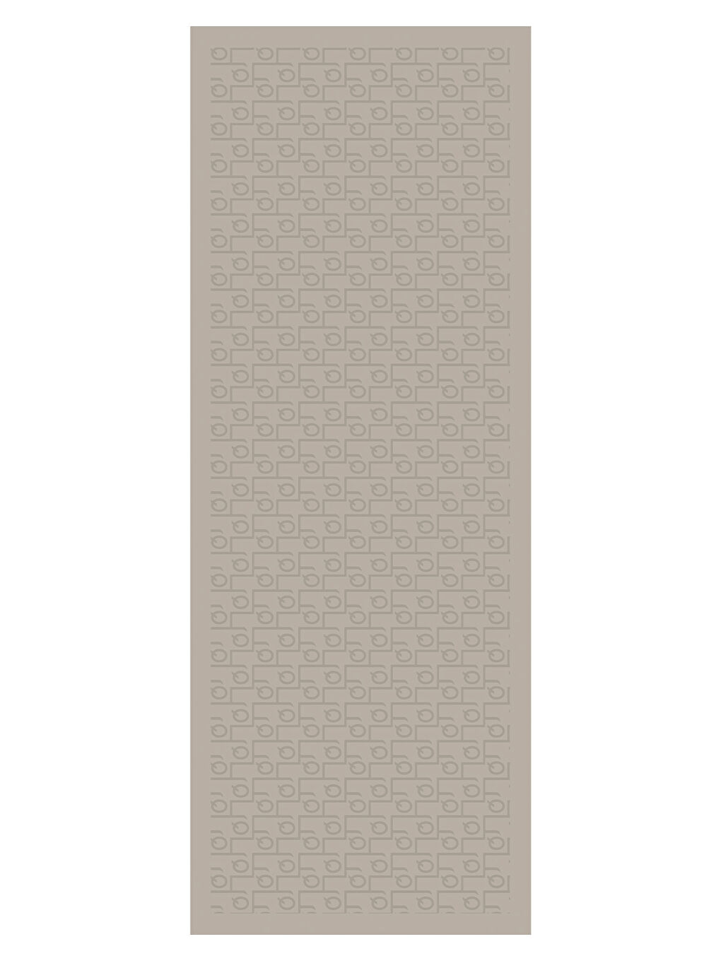 Bej İpek Jakar Monogram Şal Vizon-5