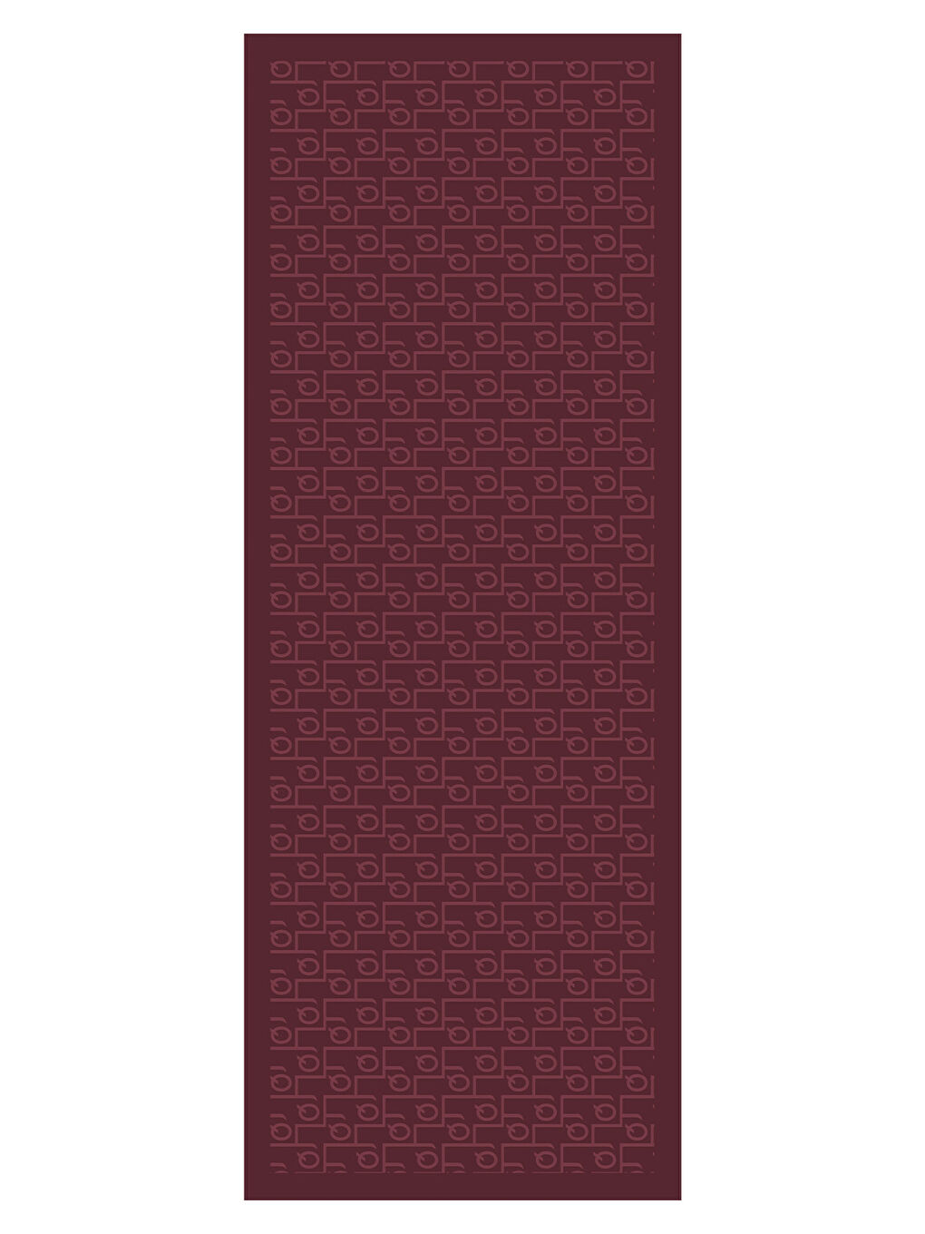 İpek Jakar Monogram Şal Bordo-6