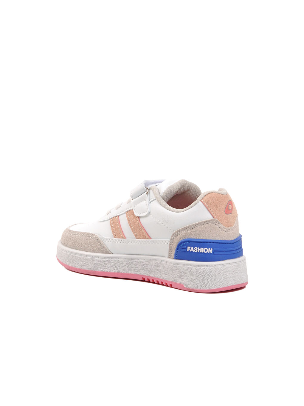 725-24K-P Beyaz-Buz-Pembe Cırtlı Çocuk Sneaker-3
