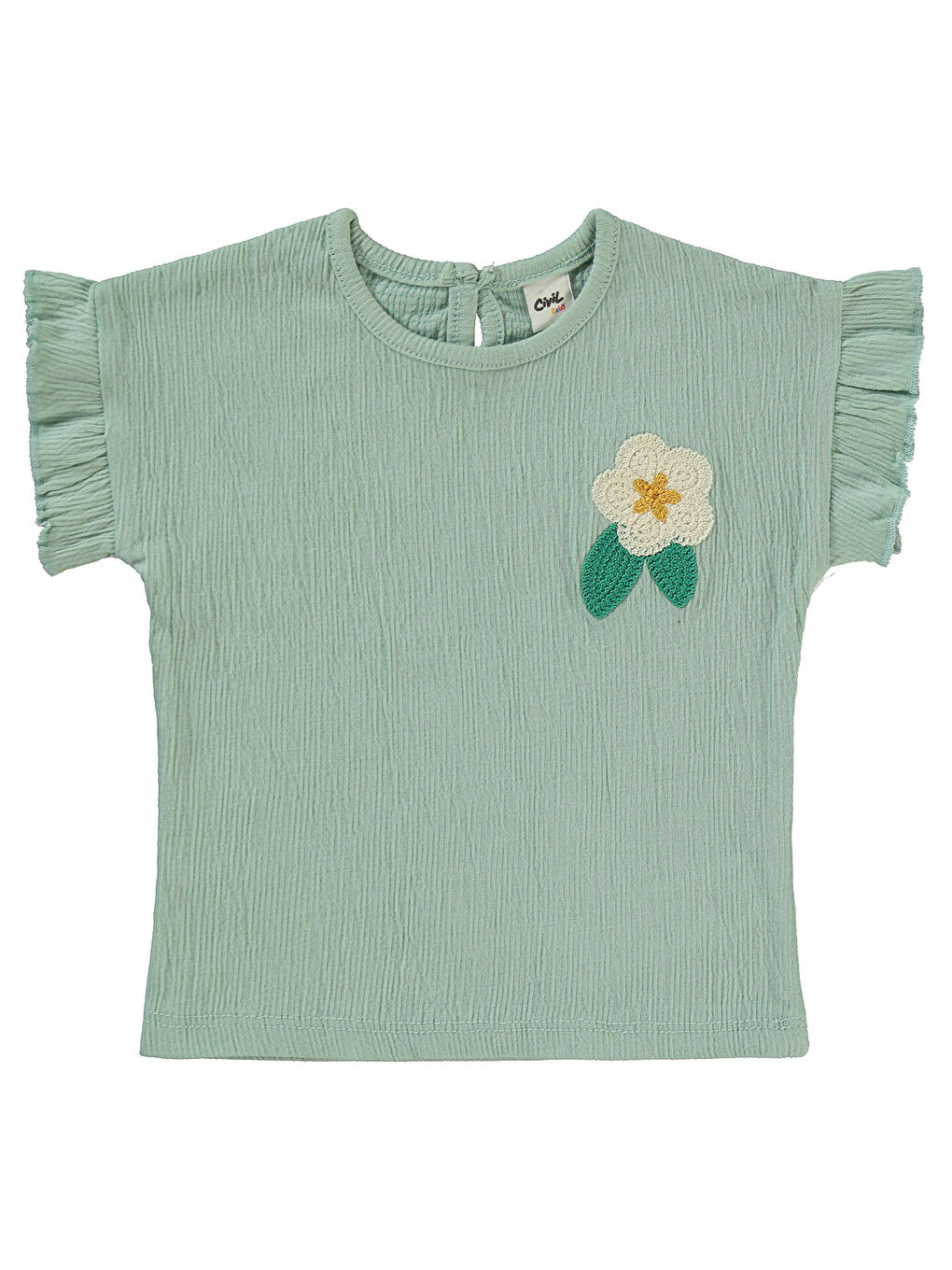 Yeşil Baby Kız Bebek Şortlu Takım 6-18 Ay Mint-2