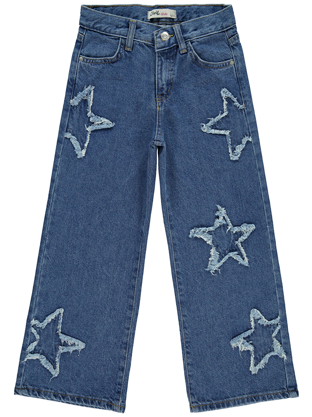 Girls Kız Çocuk Pantolon 6-9 Yaş Mavi