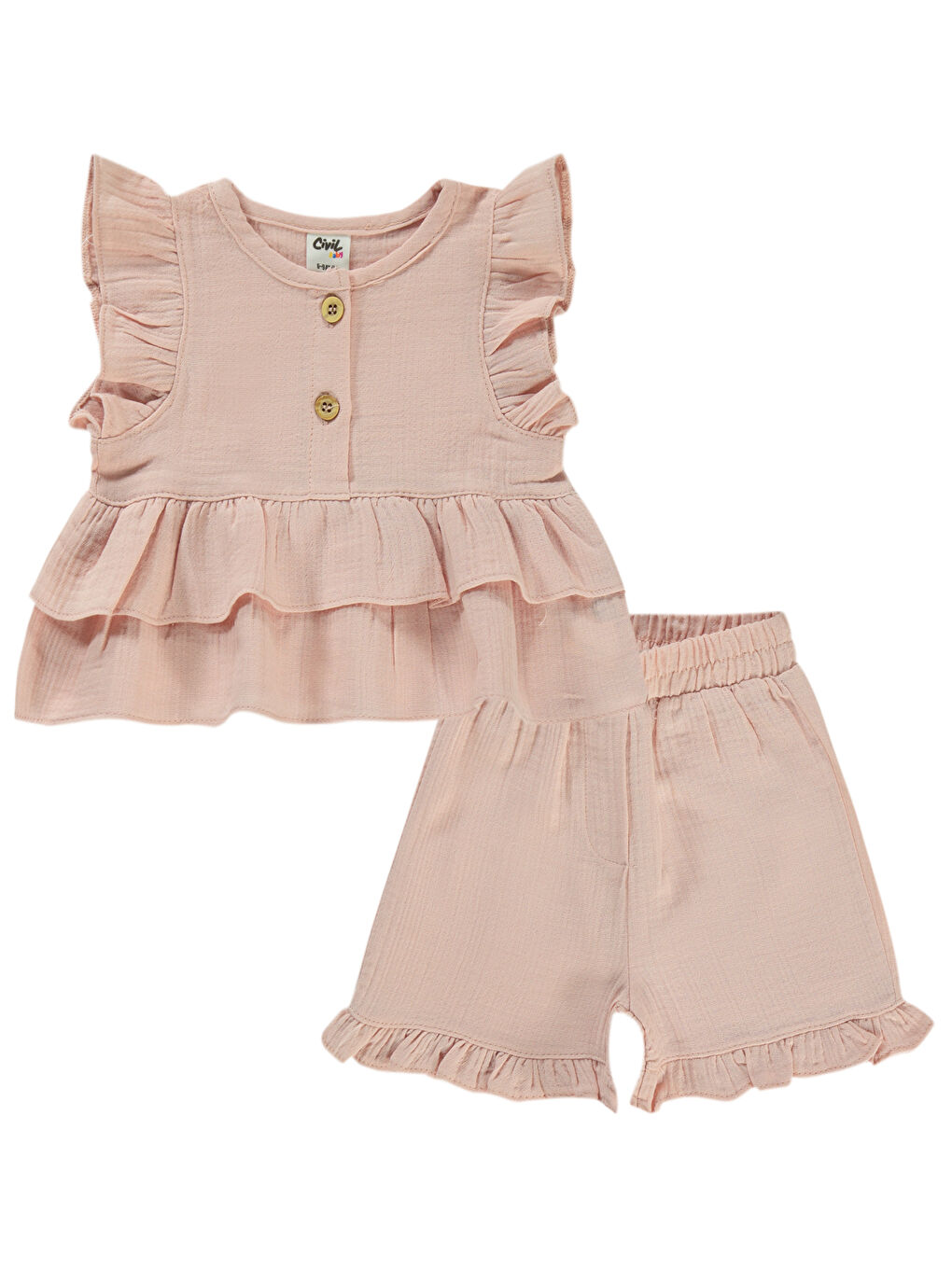 Baby Kız Bebek Takım 6-18 Ay Pembe