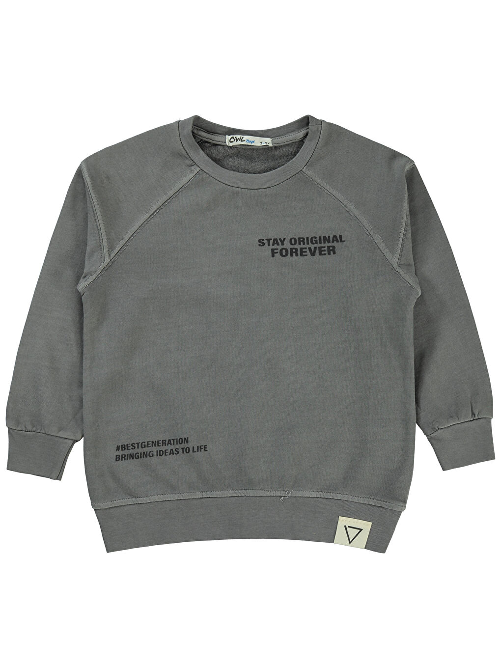 Boys Erkek Çocuk Sweatshirt 2-5 Yaş Antrasit