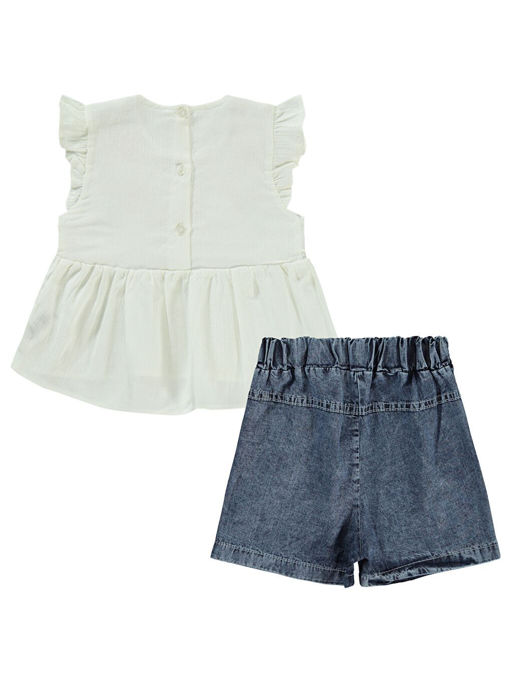 Girls Kız Çocuk Takım 2-5 Yaş Ekru-1