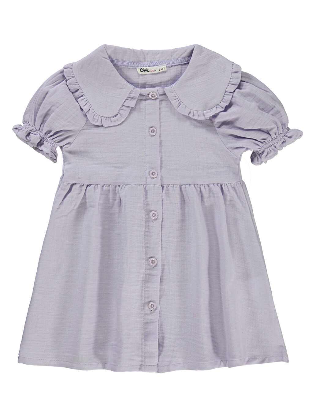 Mor Girls Kız Çocuk Elbise 2-5 Yaş Nazik Lavanta