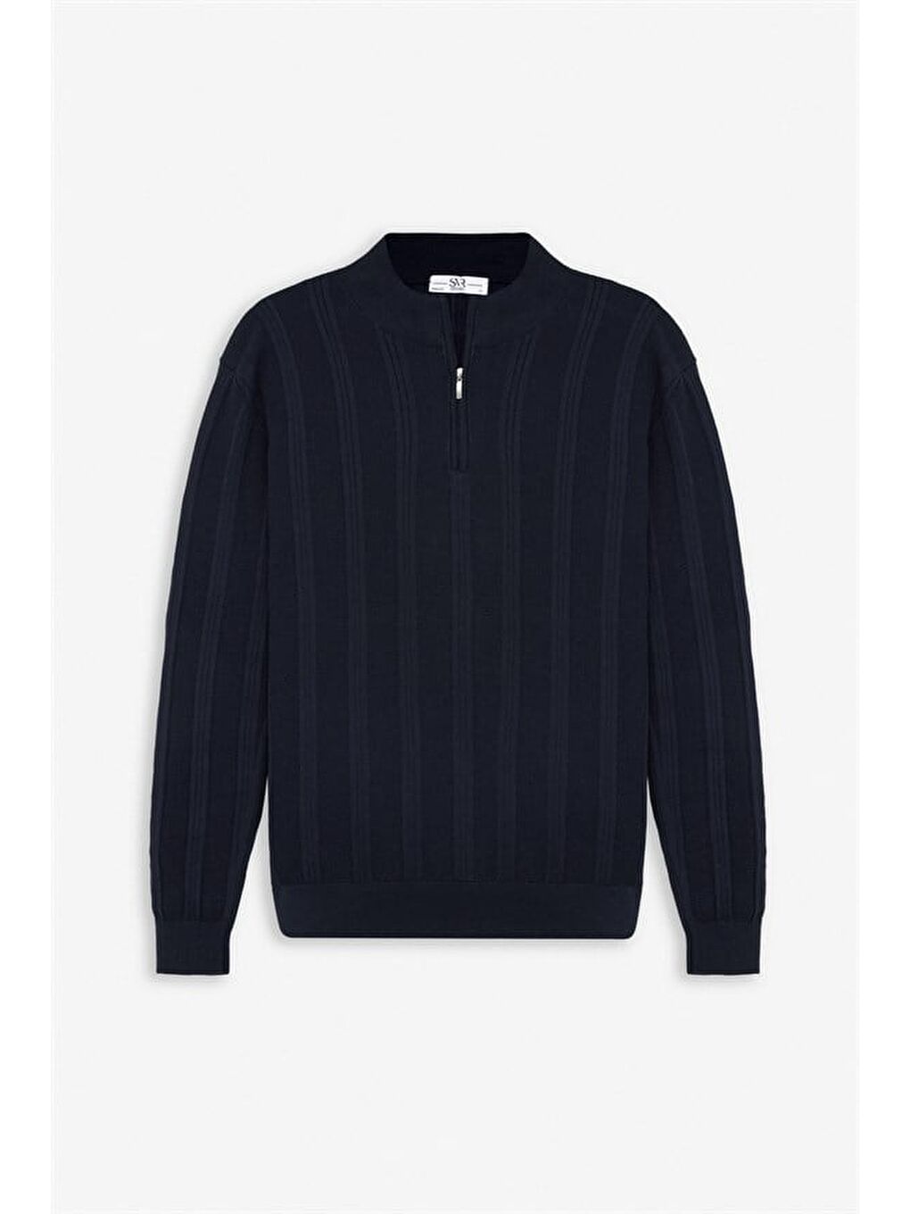 Lacivert Regular Yarım Balıkçı Yaka Kazak-6