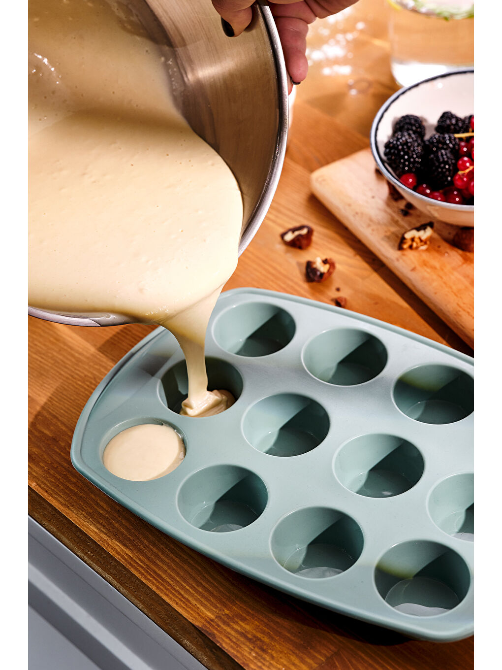 Silikon Muffin Kalıbı Yeşil-4