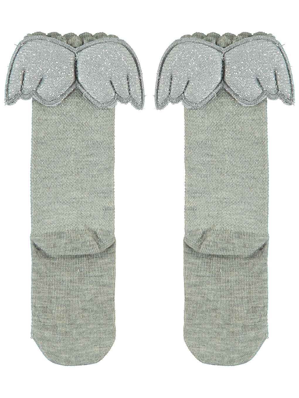 Girls Kız Çocuk Dizaltı Çorap 3-11 Yaş Gri-2