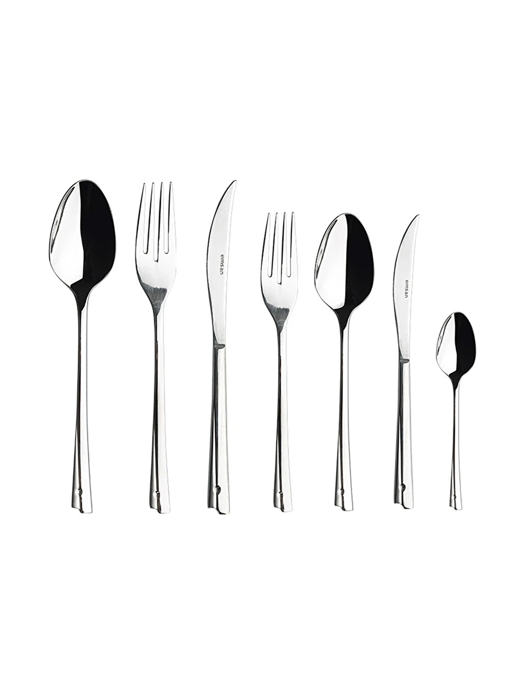 Gri Accura 84 Parça 12 Kişilik Çatal Kaşık Bıçak Takımı-4