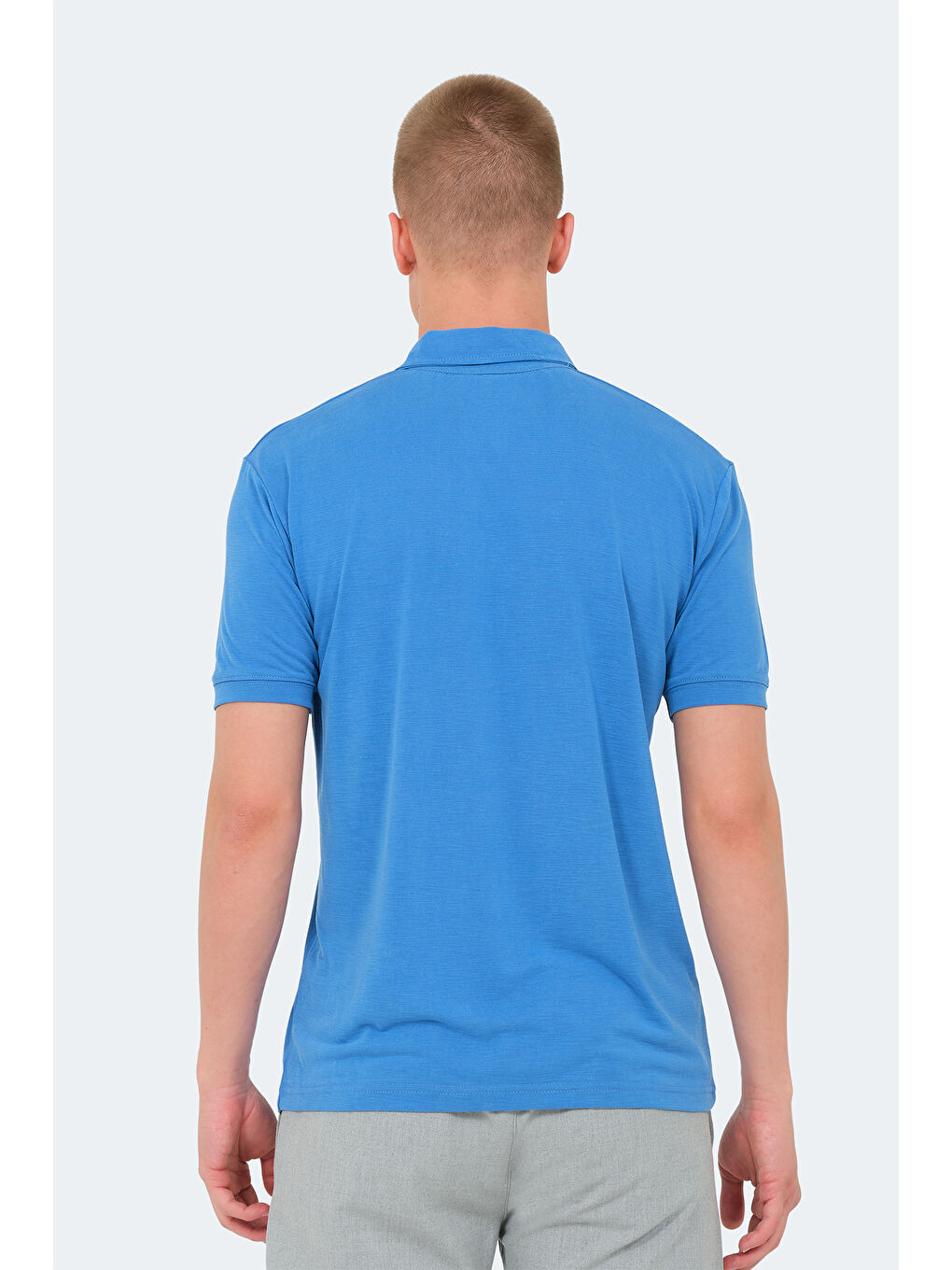 KATSURO Erkek Polo Yaka Tişört Koyu Mavi-1