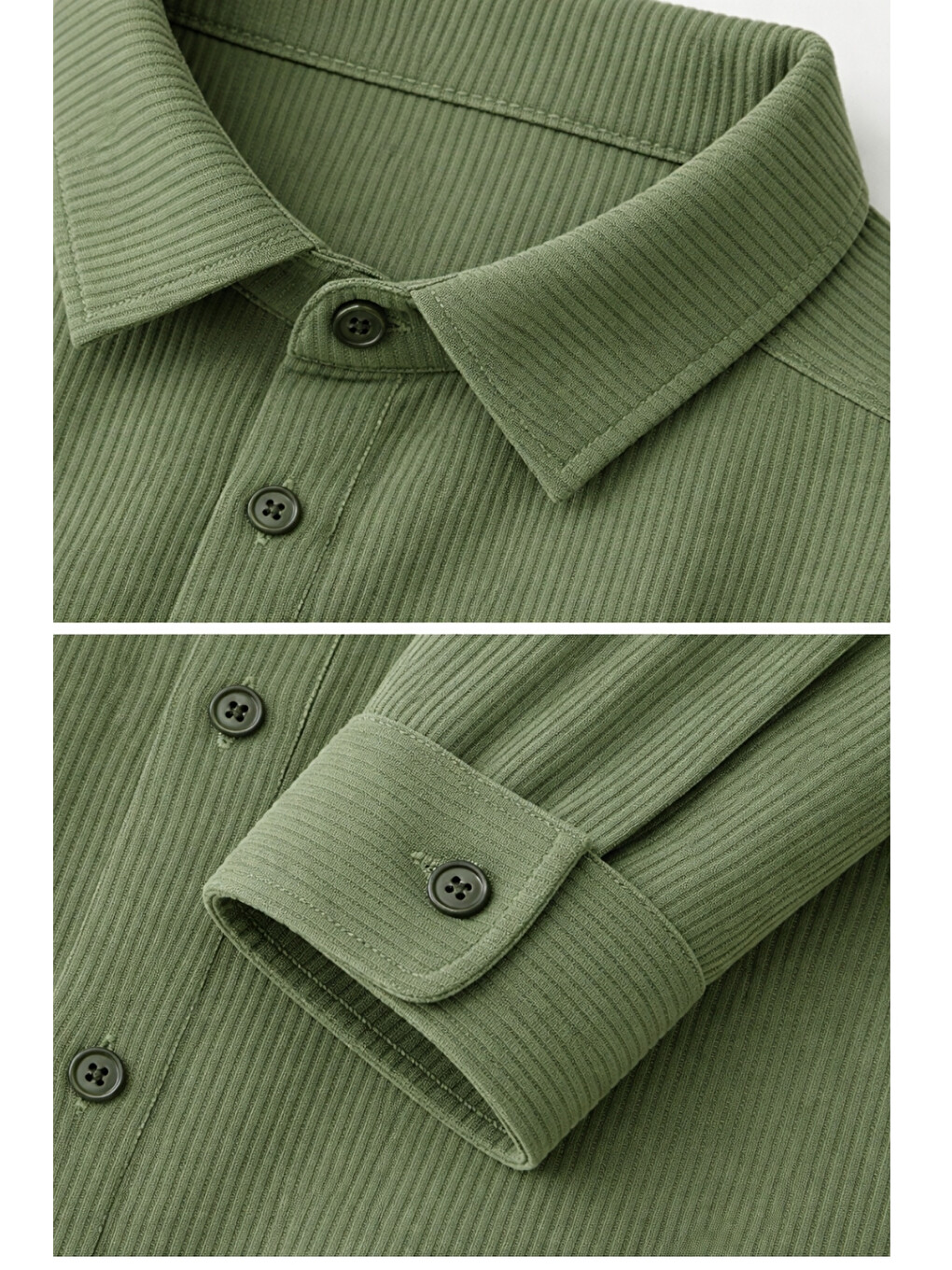 Yeşil Erkek Çocuk Modern Kesim Beyaz Polyester Basic Gömlek Ak8789-2