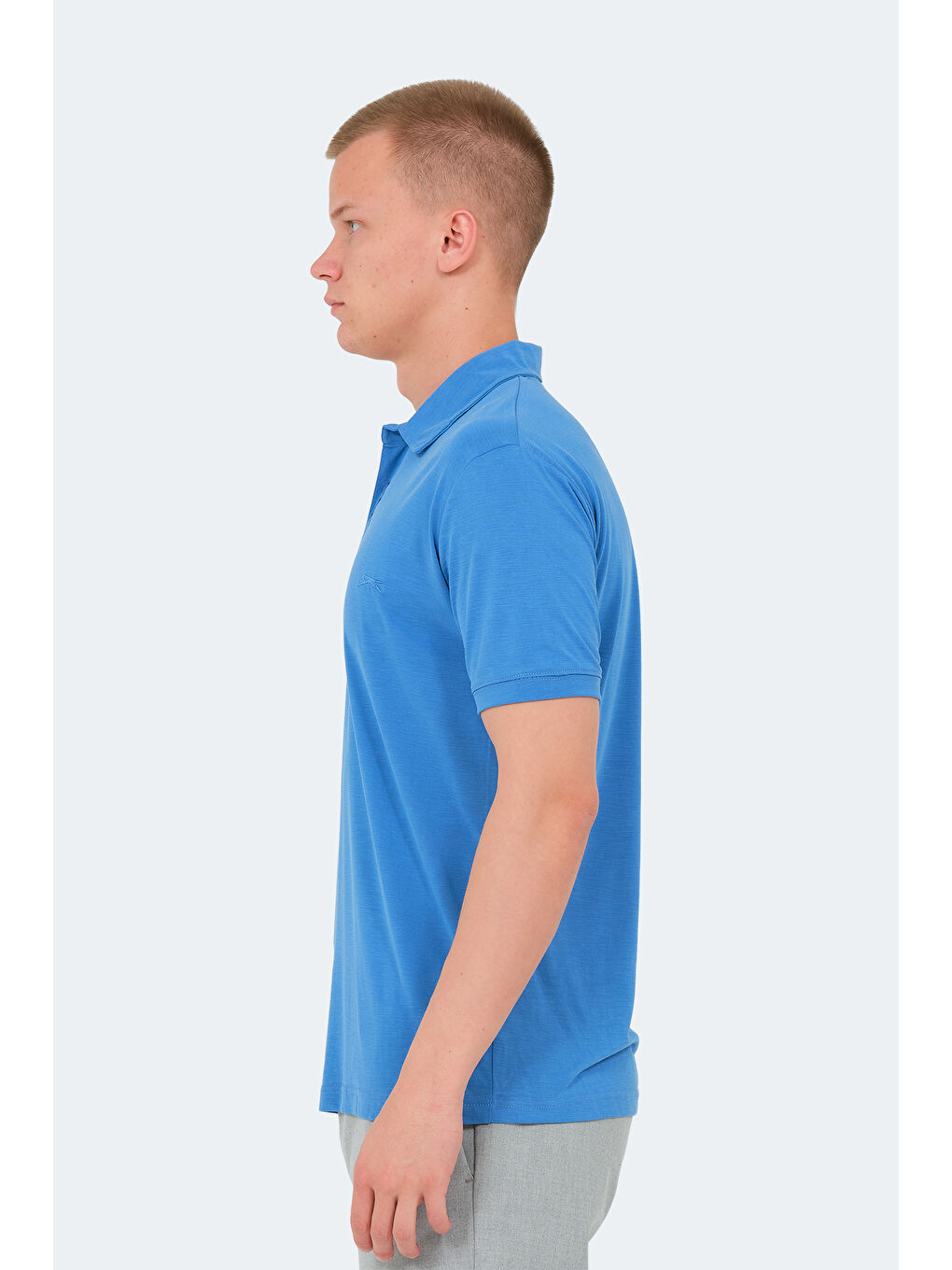 KATSURO Erkek Polo Yaka Tişört Koyu Mavi-2