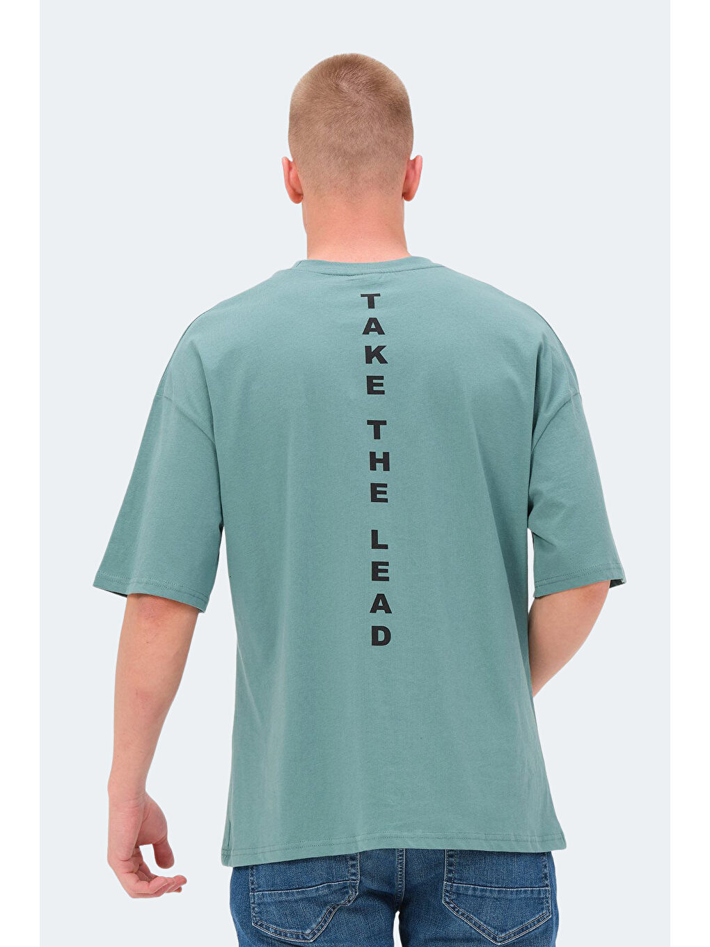 veNETIA I Erkek %100 Pamuk Tişört Yeşil-1