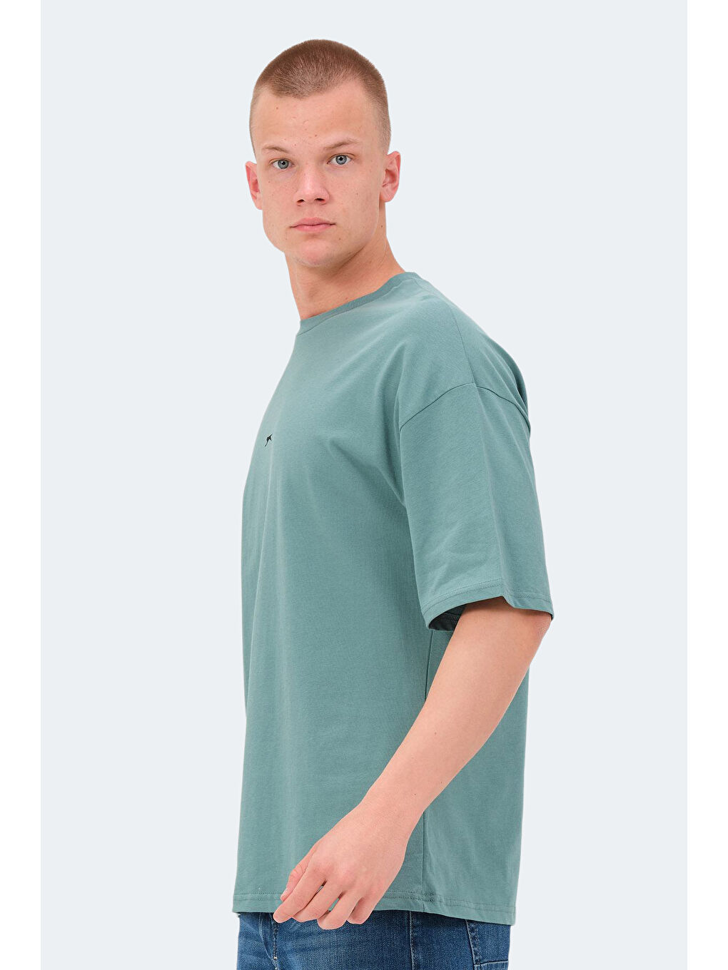 veNETIA I Erkek %100 Pamuk Tişört Yeşil-2