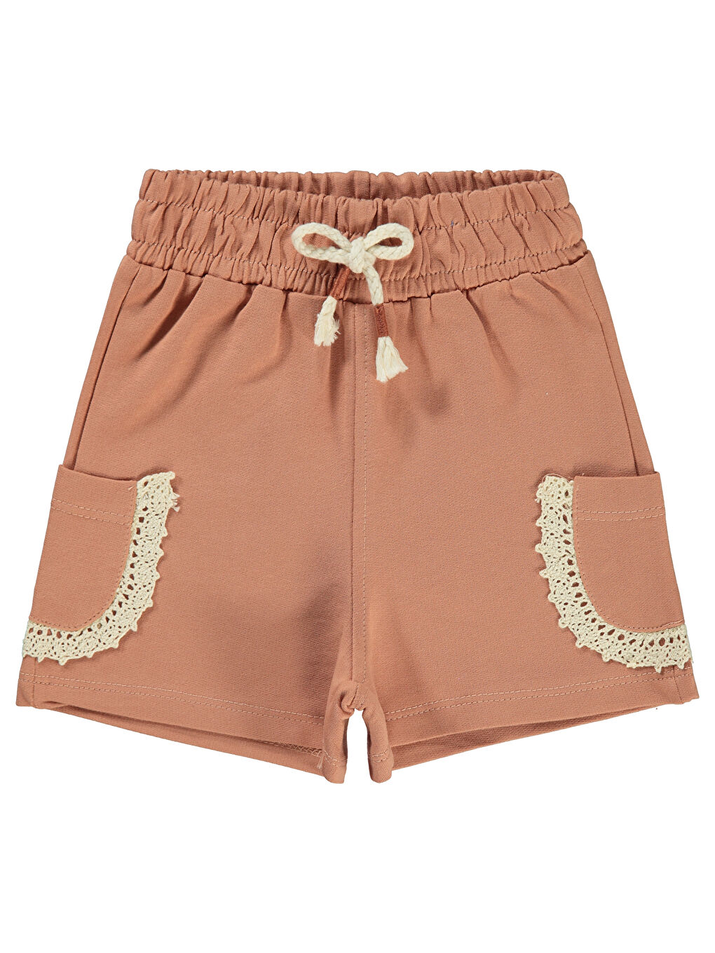 Kahverengi Girls Kız Çocuk Şort 2-5 Yaş Kiremit