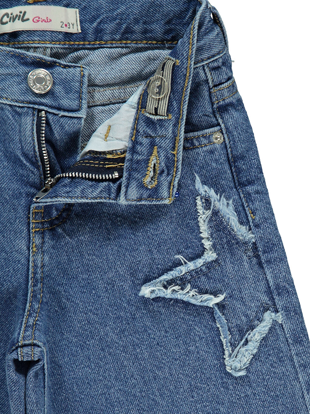 Girls Kız Çocuk Pantolon 2-5 Yaş Mavi-2