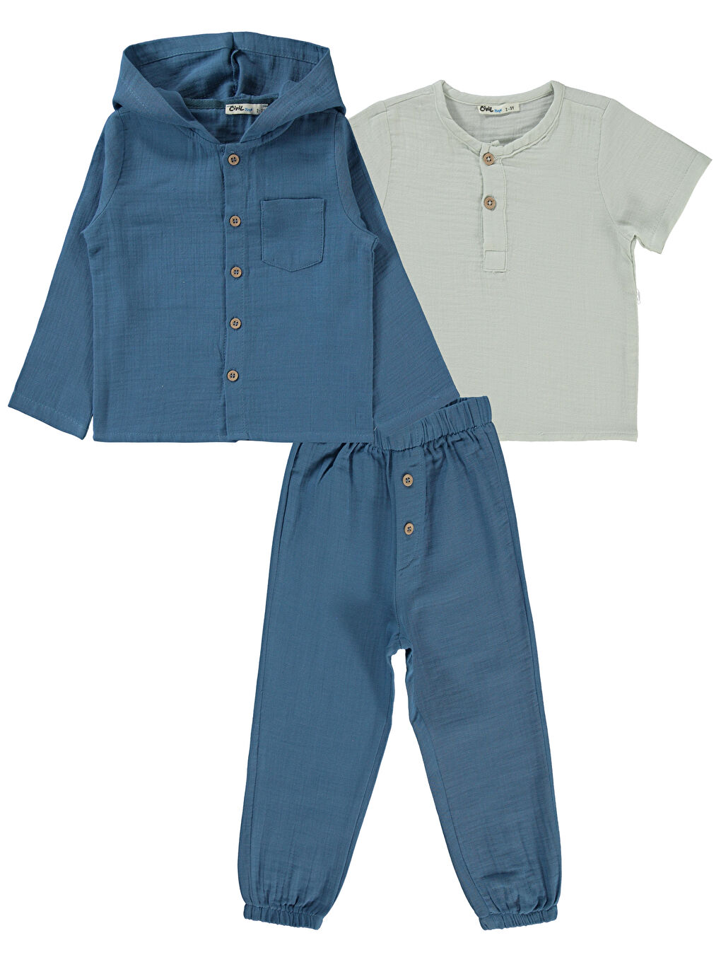 Boys Erkek Çocuk Takım 2-5 Yaş İndigo