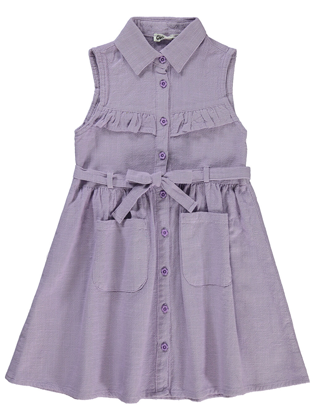 Girls Kız Çocuk Elbise 6-9 Yaş Lila