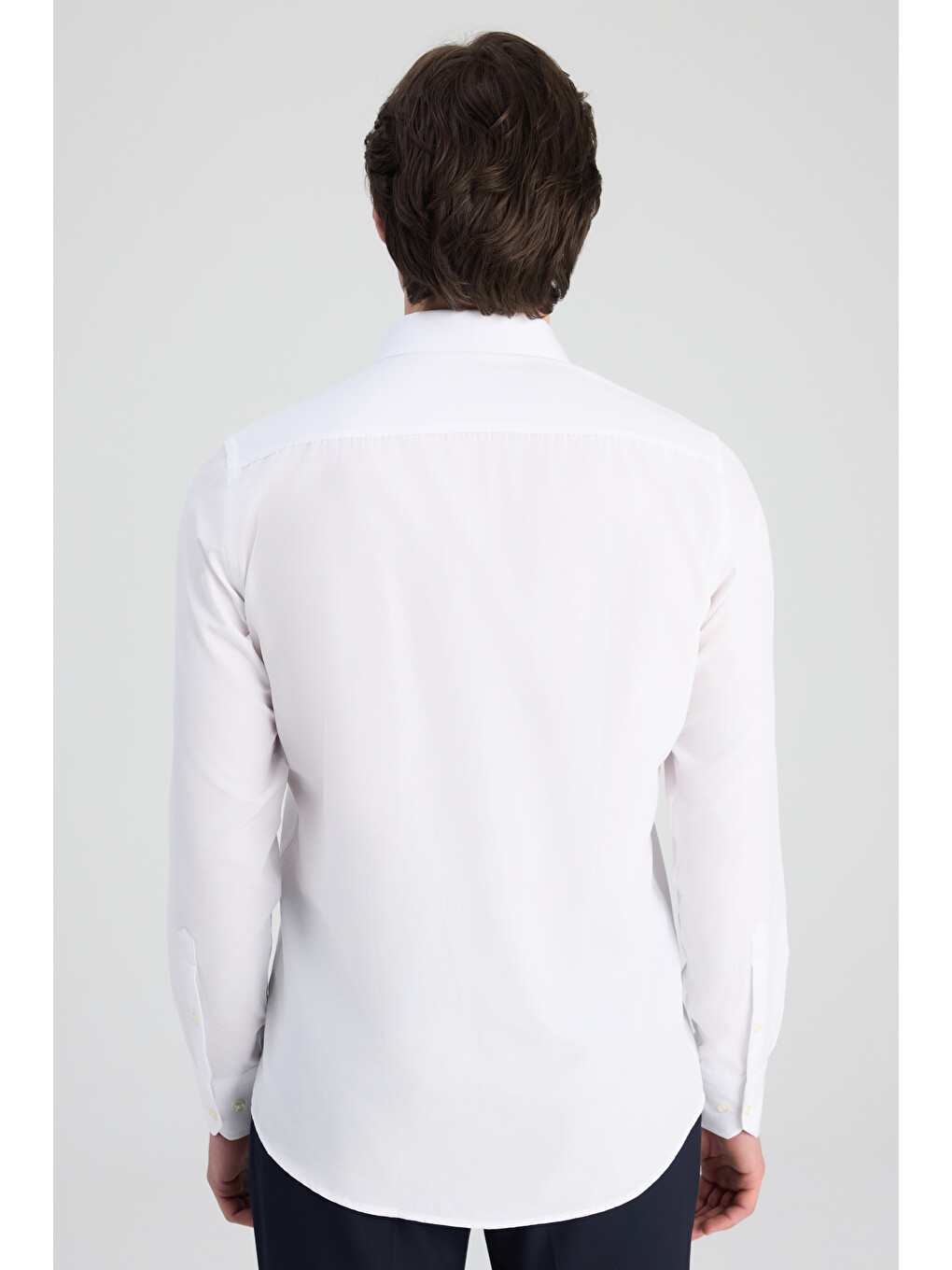 Slim Fit Beyaz Nano Care Gömlek-3