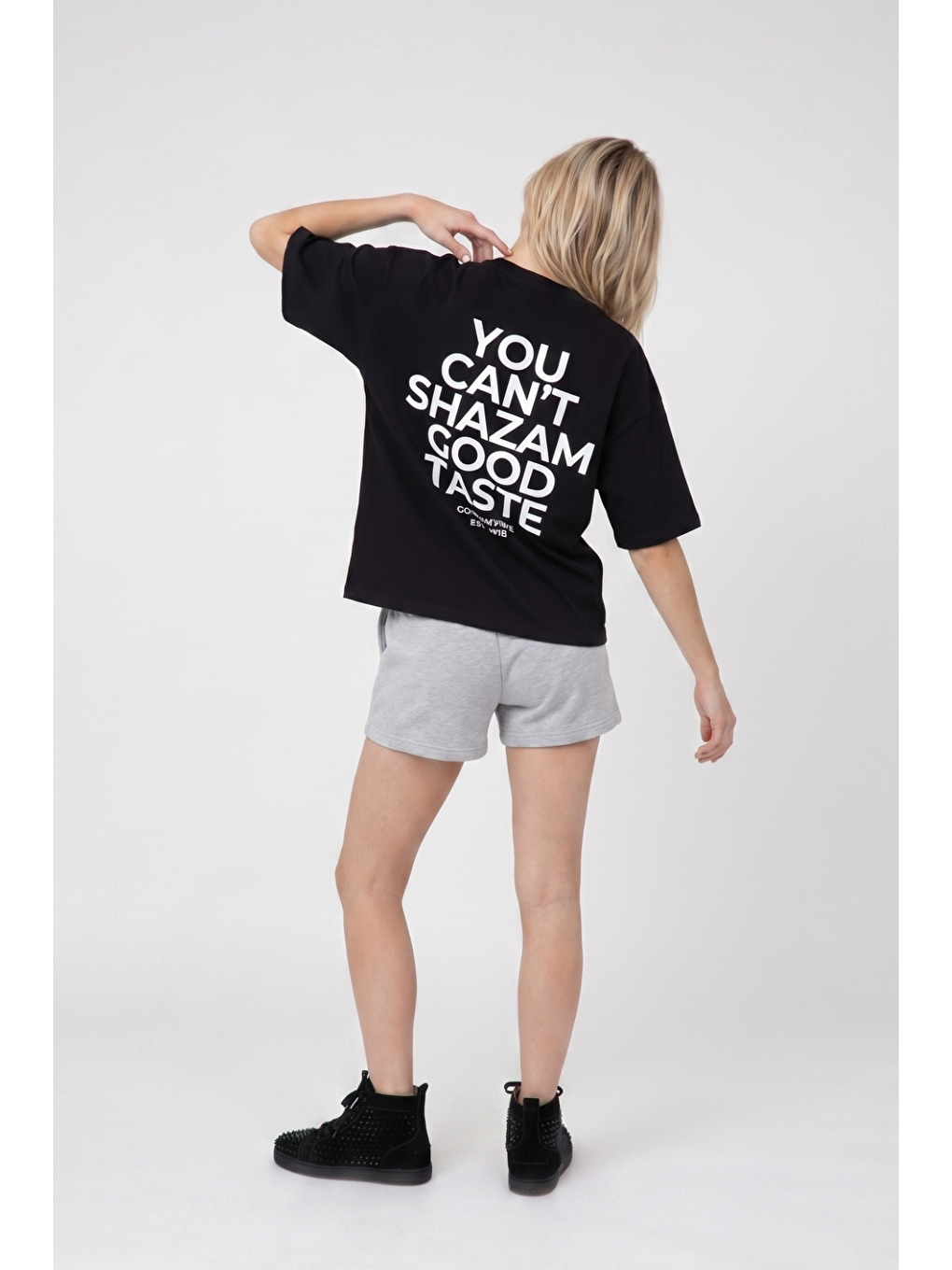 Boxy Shazam Siyah Premium T-Shirt-3