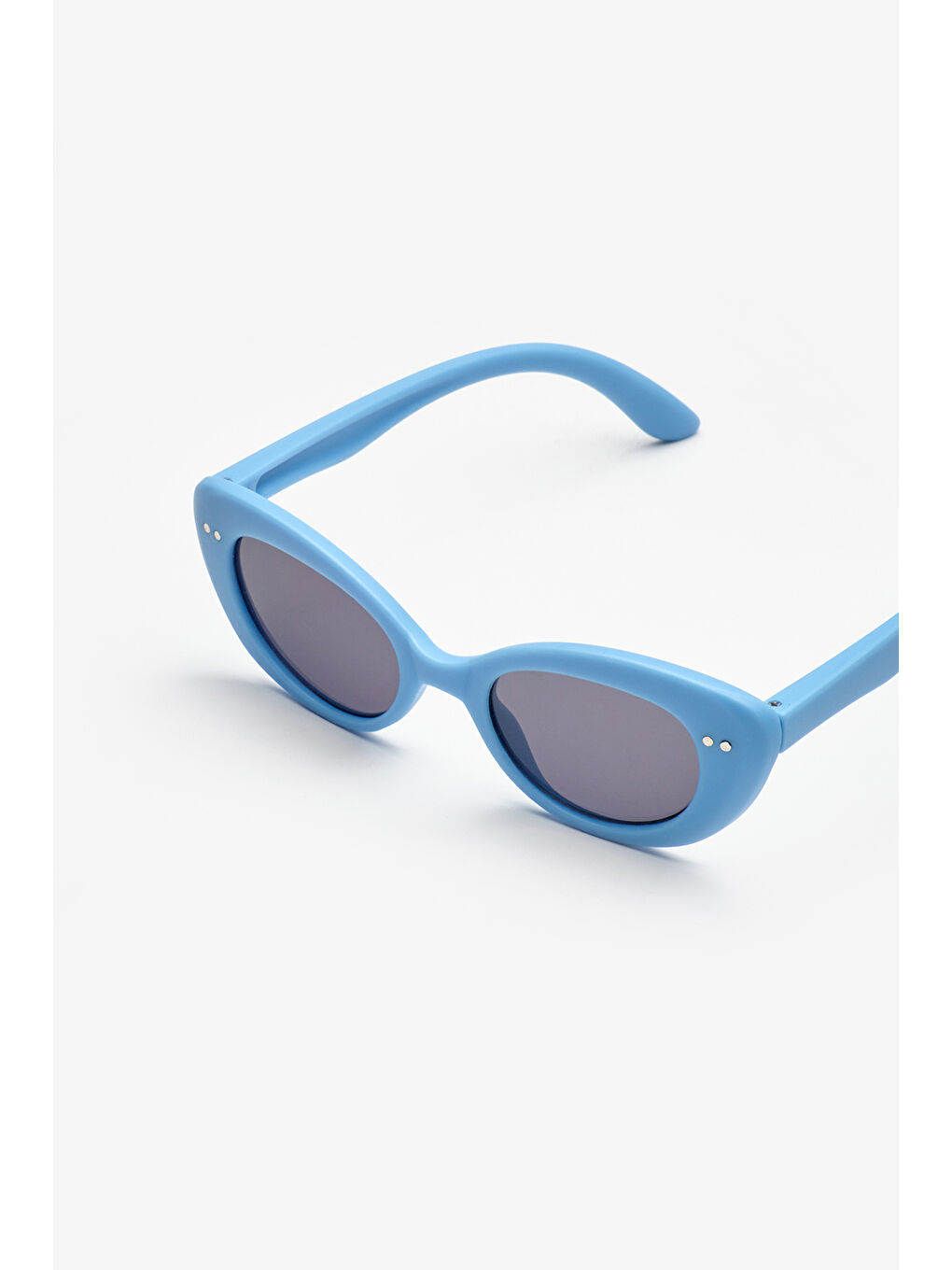 Beyaz  Taş Detaylı Çocuk Güneş Gözlüğü-1