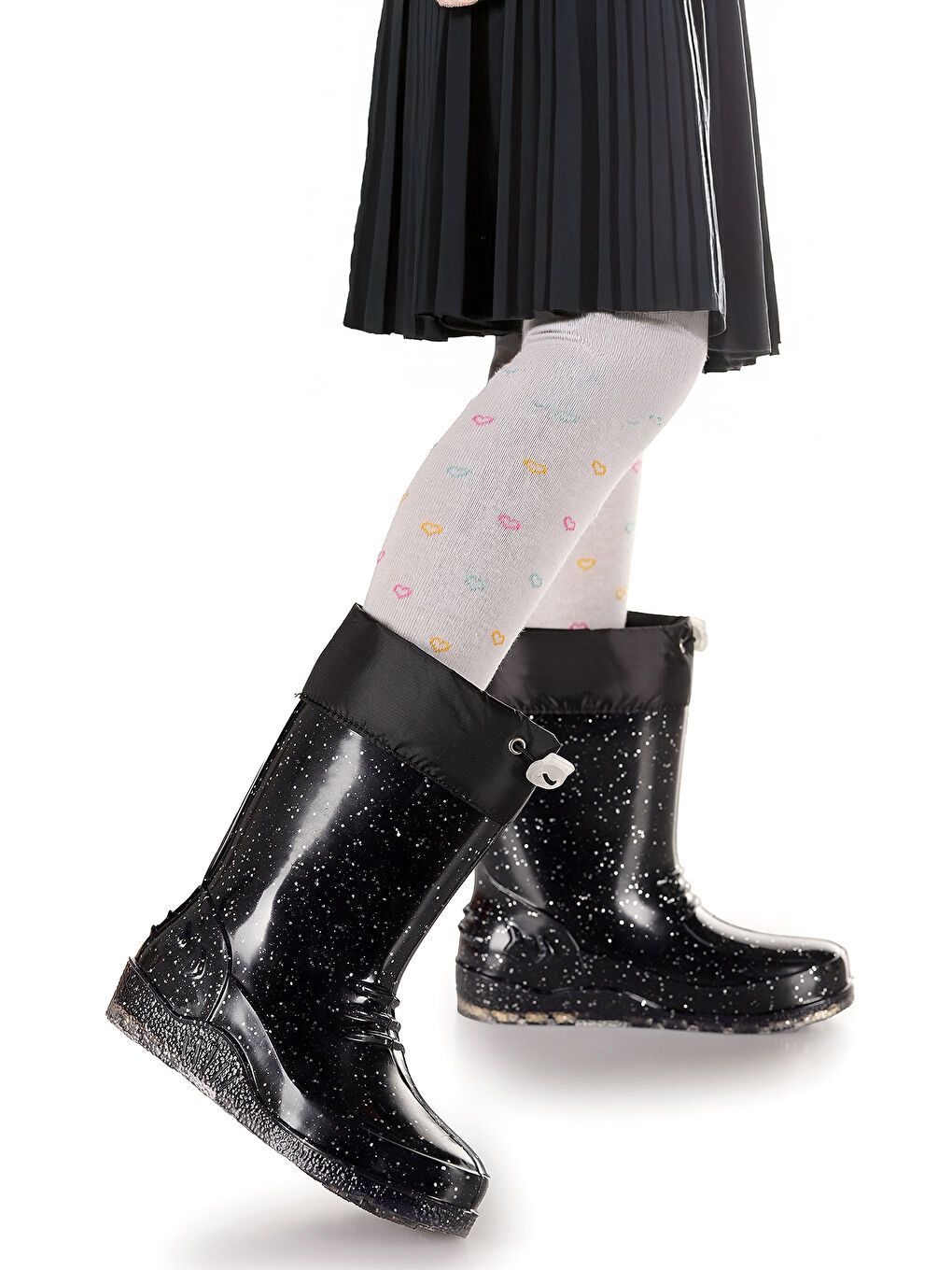 Siyah Savana Su Geçirmez Kız Çocuk Yağmur Çizmesi-2