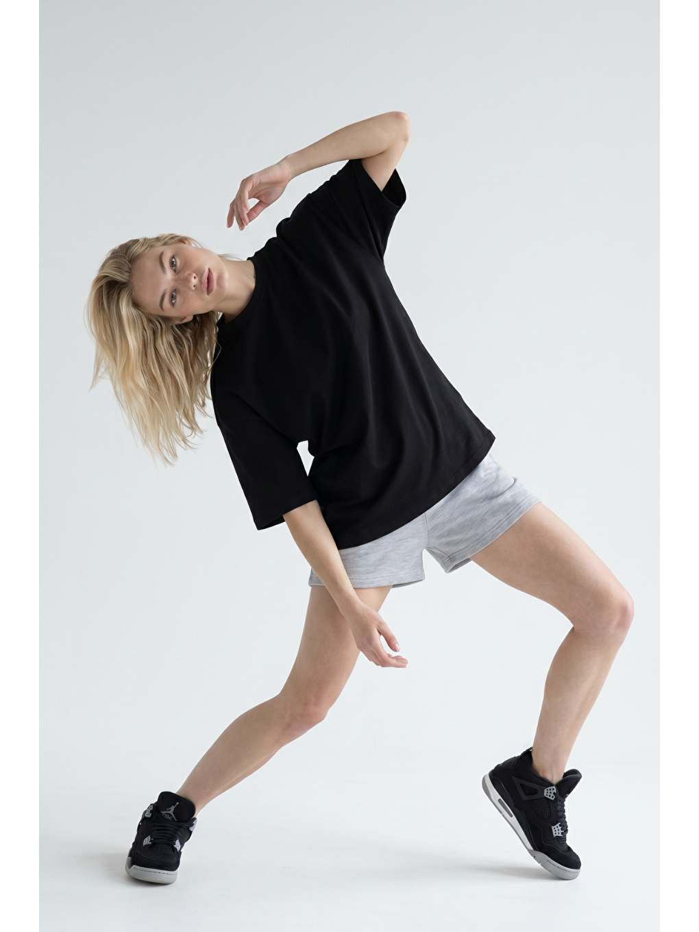 Boxy Ex Siyah Premium T-Shirt-4
