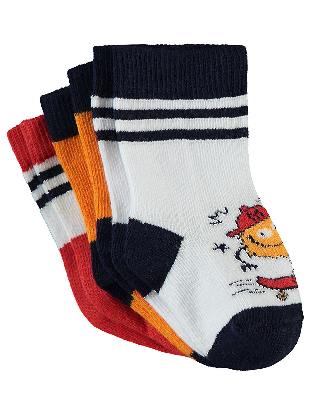 Baby Erkek Bebek 3'lü Çorap Set 6-18 Ay Lacivert-2