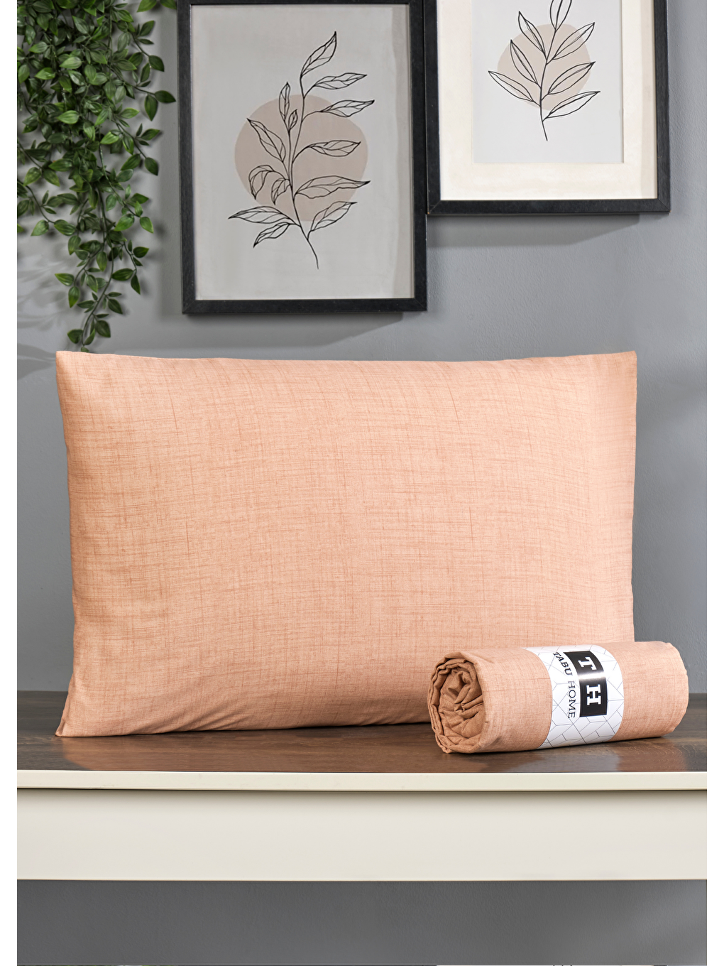 Tabu Home Turuncu Ranforce Zen Tek Kişilik Lastikli Çarşaf