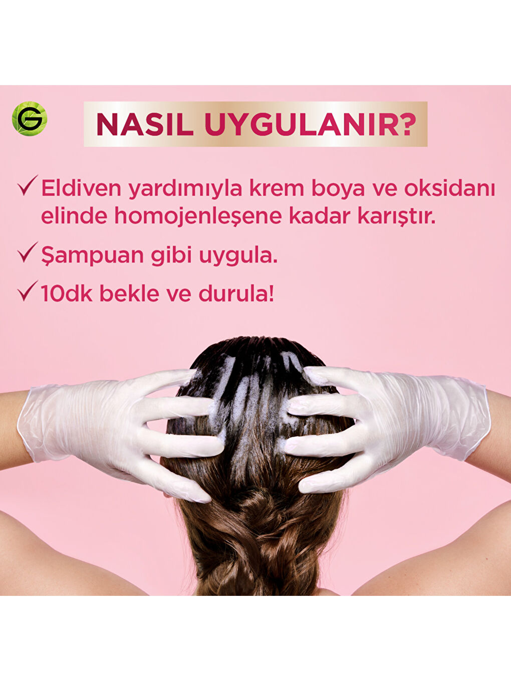 Color Shampoo Retouch Şampuan Kolaylığında Dip Boyası, Kahve 4.0-7