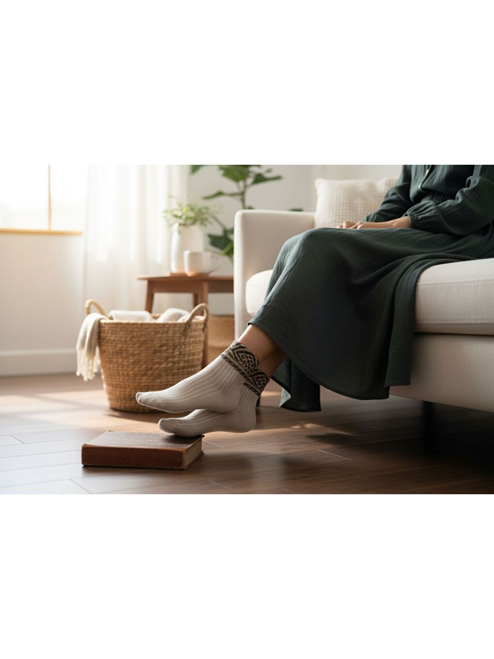 Karışık Kadın 12’li Premium Soket Çorap Seti – Gold Serisi Taş Detaylı Lastik Zebra Konçlu (12 Çift)-7