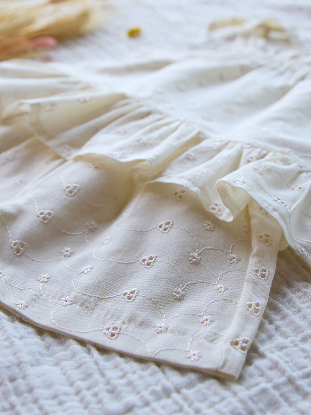 Baby Kız Bebek Şortlu Takım 6-18 Ay Ekru-1