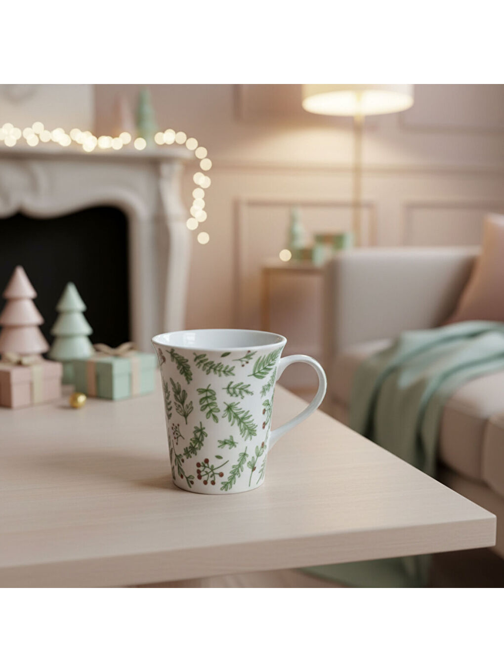 Ekru Viva Yılbaşı Mug Bardak-3