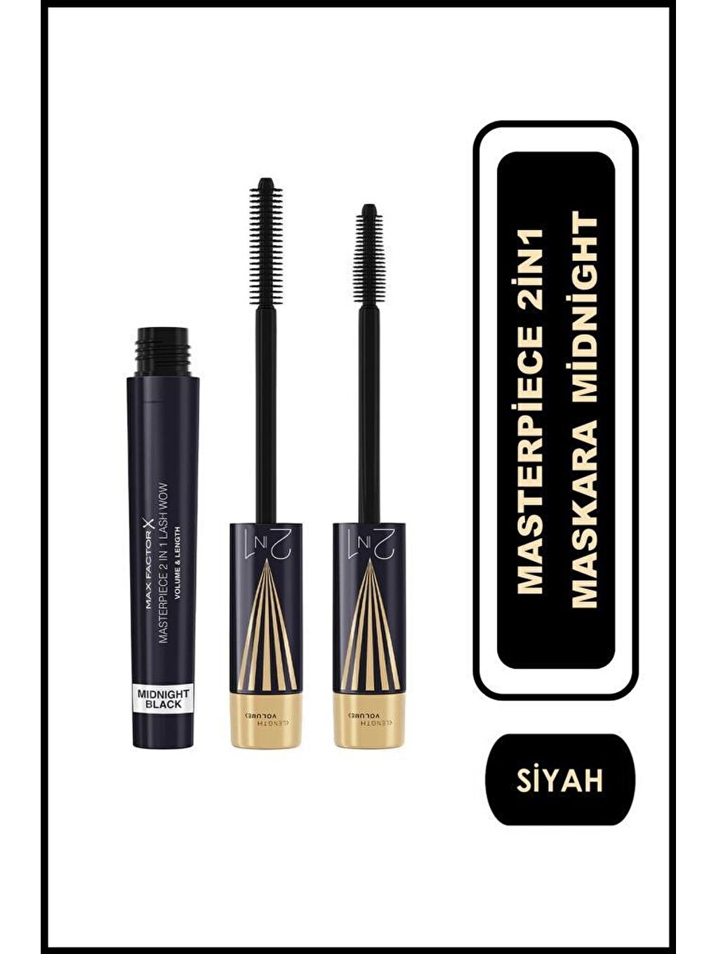 Max Factor Masterpiece 2İn1 Maskara Midnight Siyah