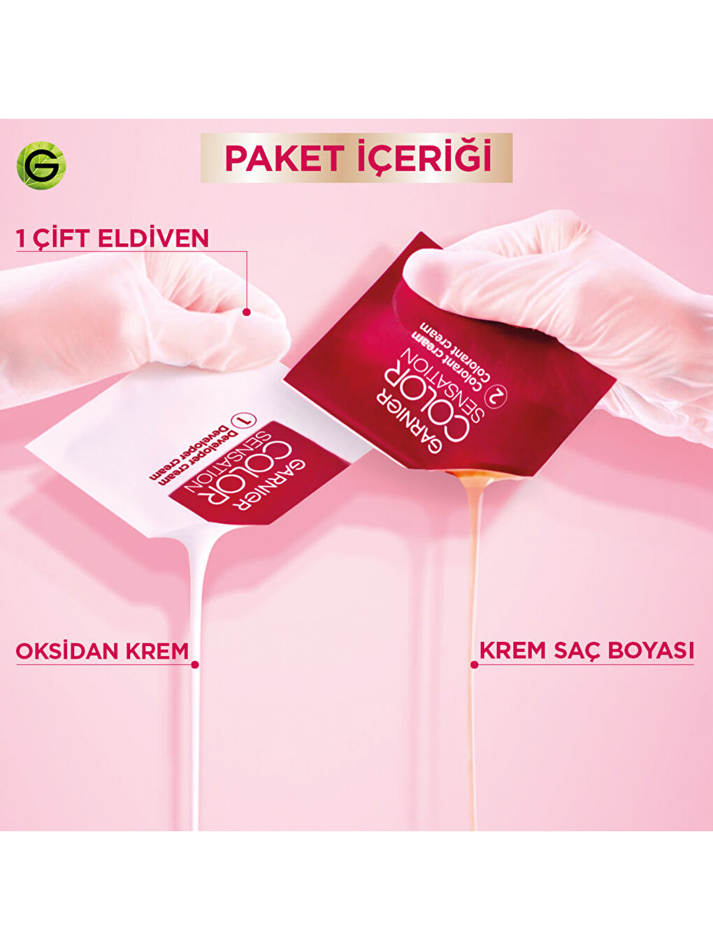 Color Shampoo Retouch Şampuan Kolaylığında Dip Boyası, Açık Kahve 5.0-9