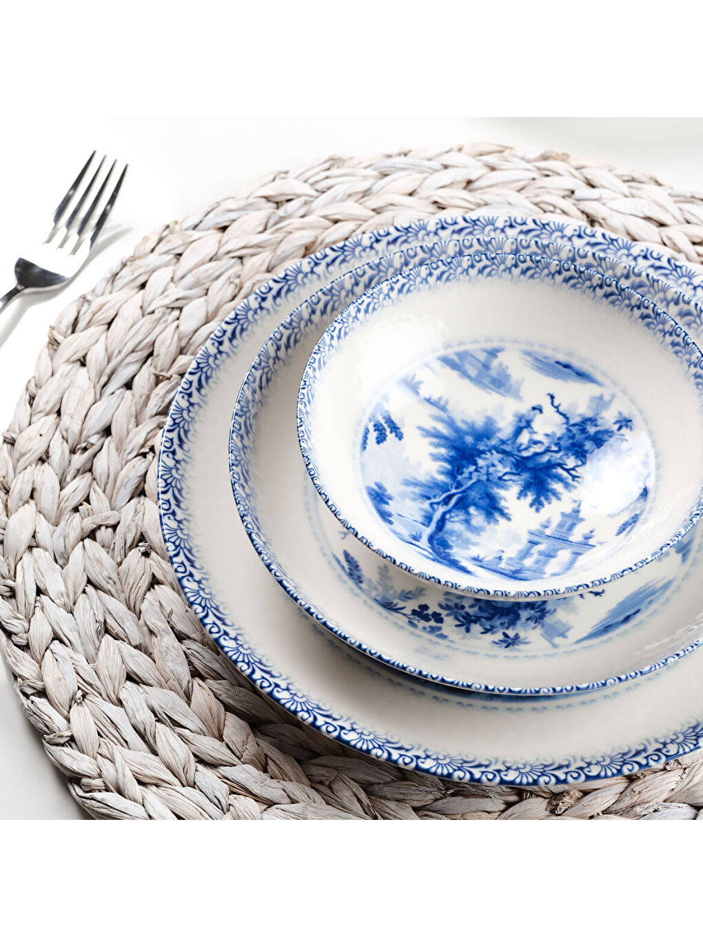 Ekru Camelia 24 Parça 6 Kişilik Yemek Takımı 3960-3