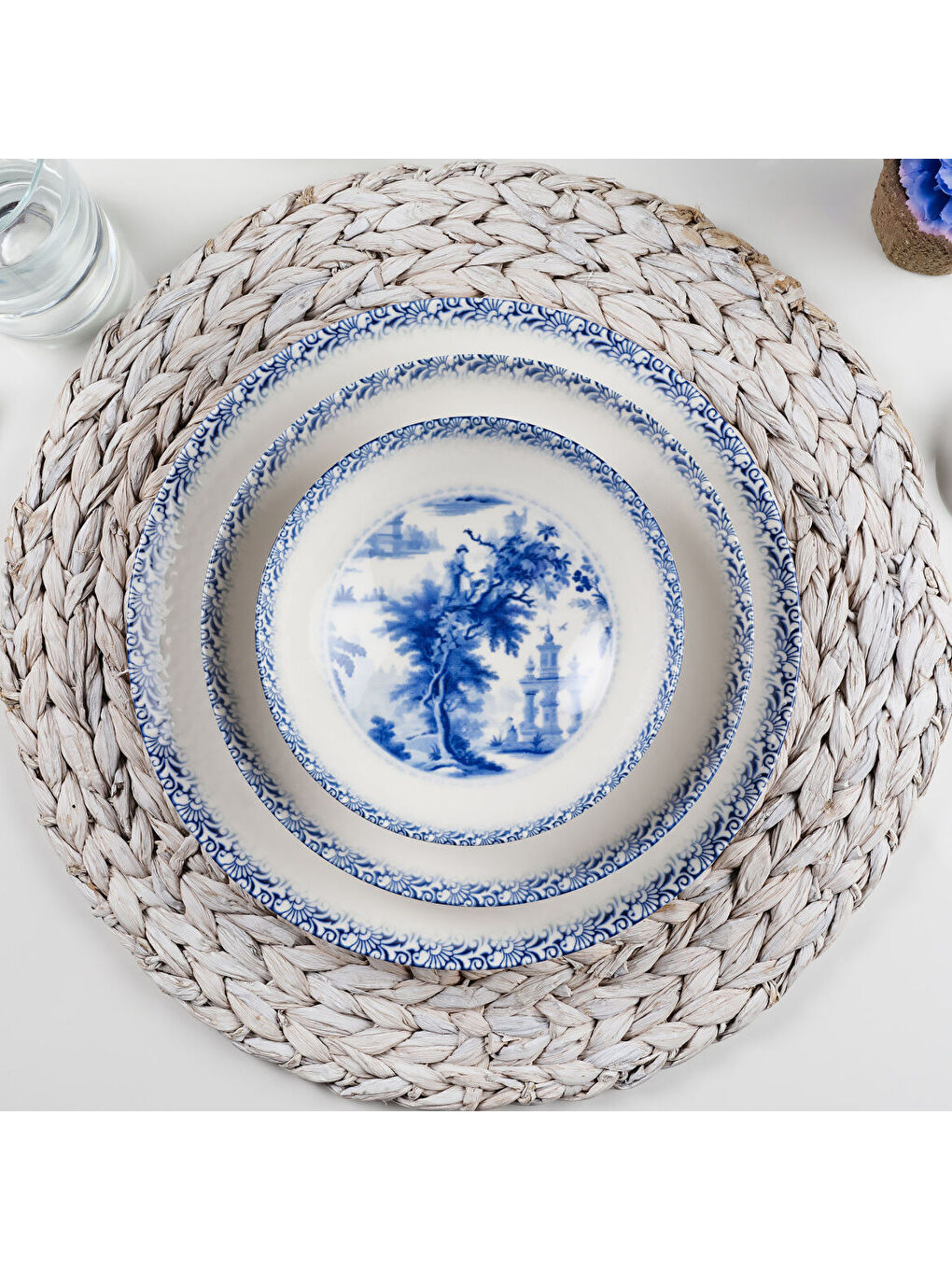 Ekru Camelia 24 Parça 6 Kişilik Yemek Takımı 3960-4