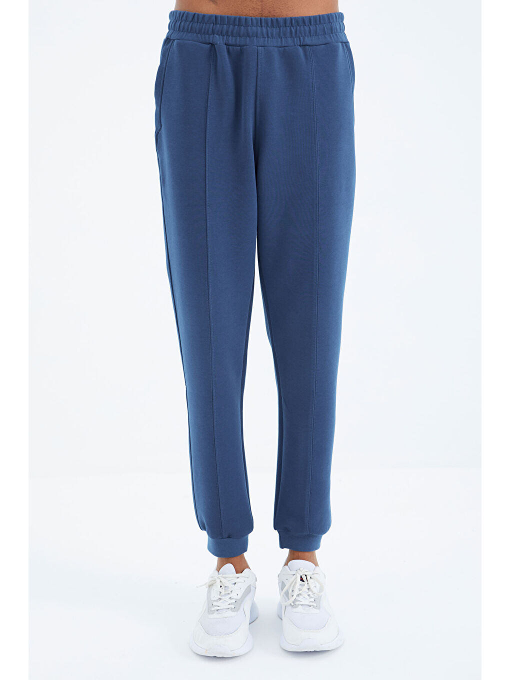 Mavi Parlıament  Bağcıklı Ön Dikiş Detaylı  Standart  Kalıp  Erkek Jogger Eşofman Altı - 84994-1